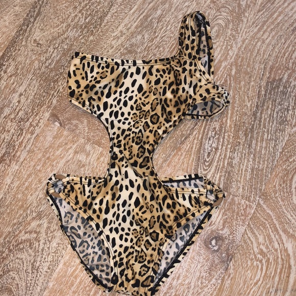 Vintage leopard print animal print size 4 tan - Picture 2 of 4